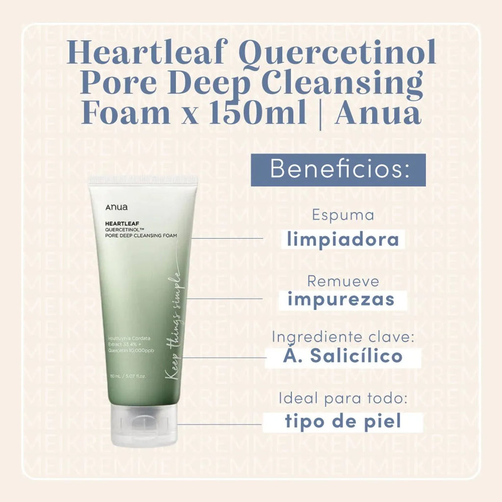 Anua Heartleaf Quercetinol Pore Deep Cleansing Foam