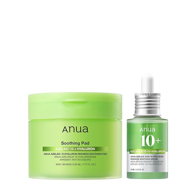 Kit Anua Enrojecimiento de ácido azelaico calmante Prep & Boost Duo