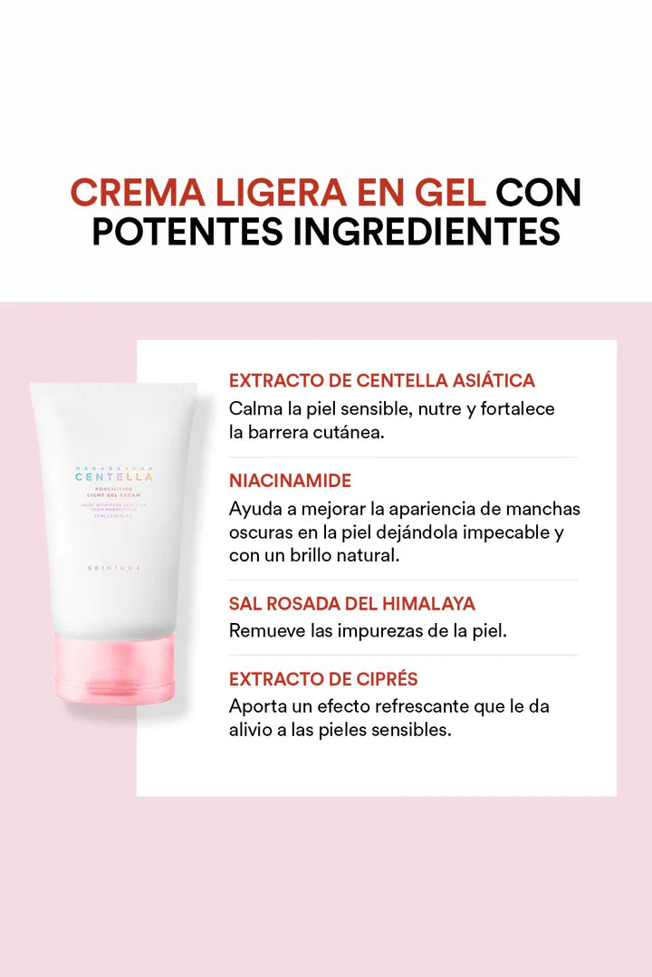 SKIN 1004 - Crema Hidratante Madagascar Centella Poremizing Light Gel Cream