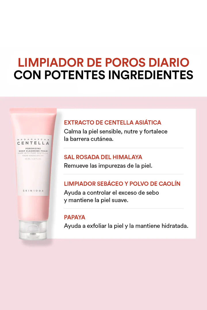 SKIN 1004 - Espuma Limpiadora Madagascar Centella Poremizing Deep Cleansing Foam