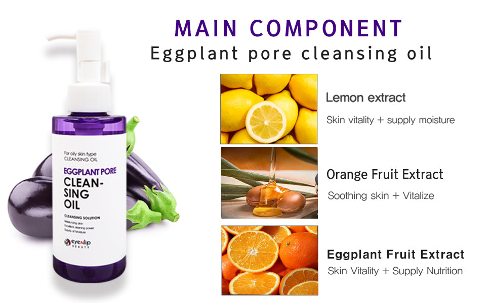 Eyenlip Eggplant Pore Cleansing Oil 150 ml